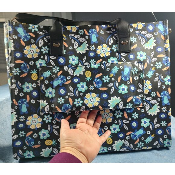 Disney Stitch Travel Bag Set, 3pc., Tote, Crossbody and Name Tag. - Picture 5 of 14